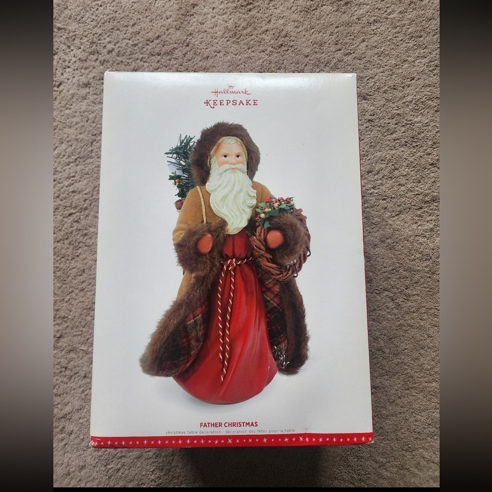 2016 Hallmark Father Christmas Tabletop Decoration 12" H 7" W